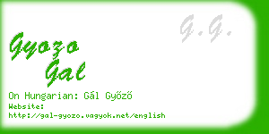gyozo gal business card