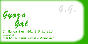 gyozo gal business card